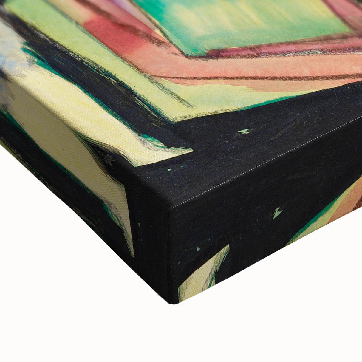 Expressionist Art - Vibrant Self-Portrait in Abstract Style