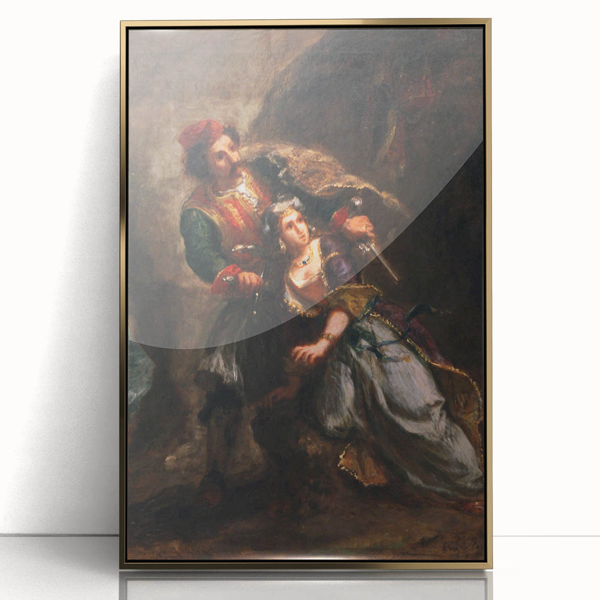 Historical Romanticism Canvas: Selim and Zuleika - Classic Romantic Art