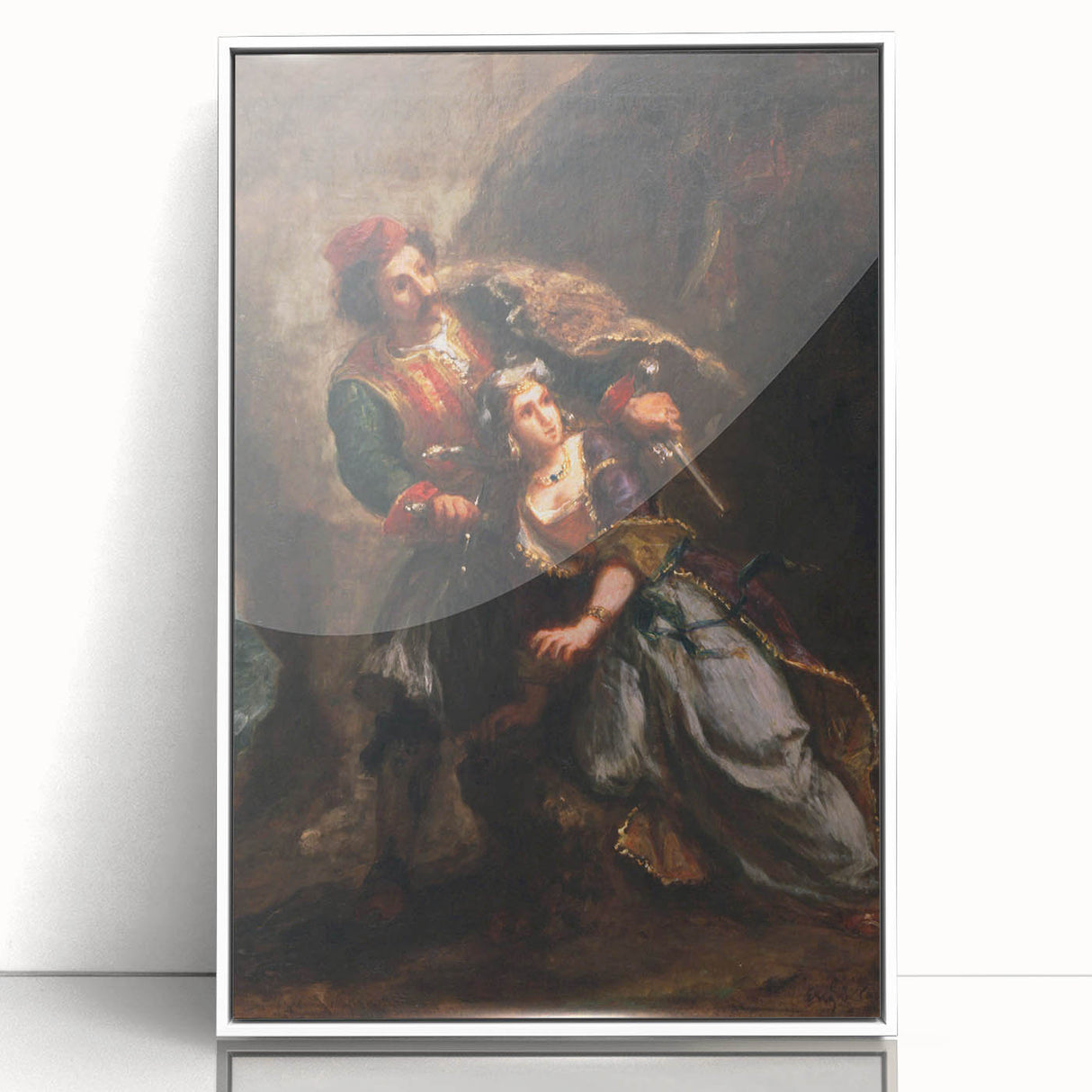 Historical Romanticism Canvas: Selim and Zuleika - Classic Romantic Art