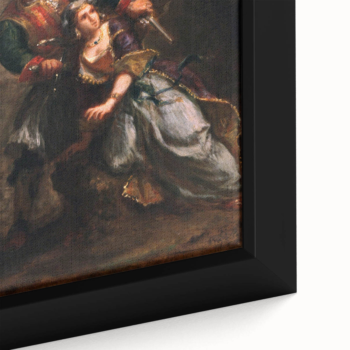Historical Romanticism Canvas: Selim and Zuleika - Classic Romantic Art