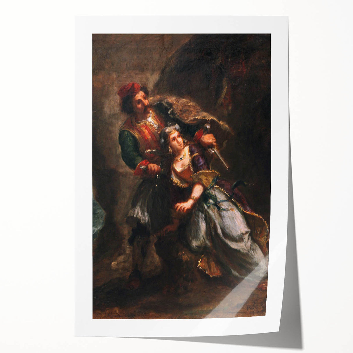 Historical Romanticism Canvas: Selim and Zuleika - Classic Romantic Art