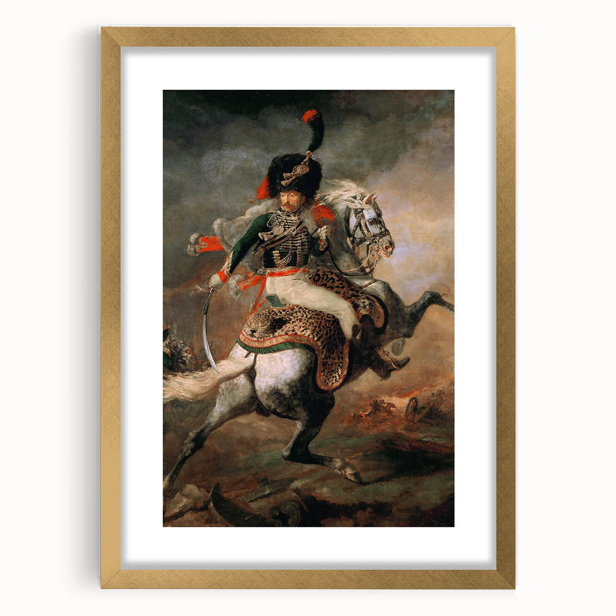 Romanticism Art: The Charging Chasseur - Famous Romantic Era Painting