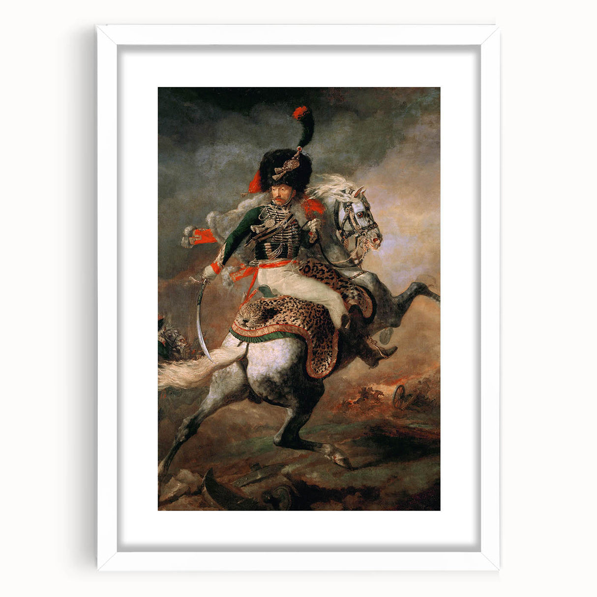 Romanticism Art: The Charging Chasseur - Famous Romantic Era Painting
