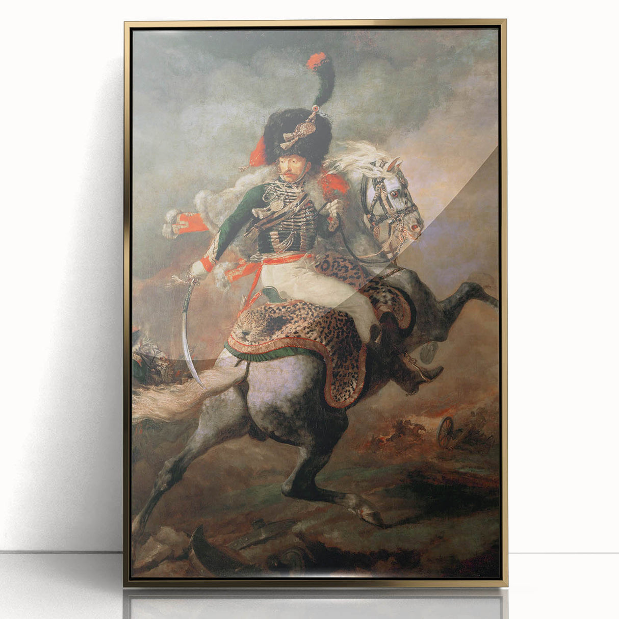 Romanticism Art: The Charging Chasseur - Famous Romantic Era Painting