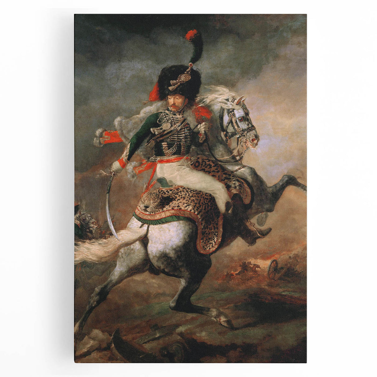 Romanticism Art: The Charging Chasseur - Famous Romantic Era Painting