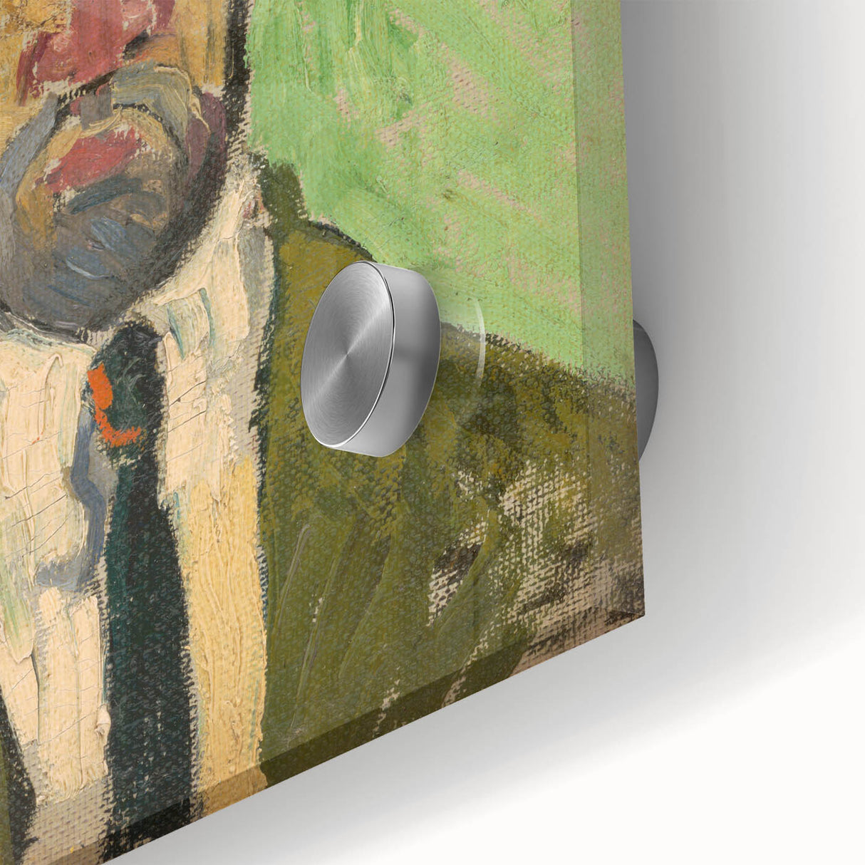 Expressionist Art - Bold Self-Portrait with Green Tones