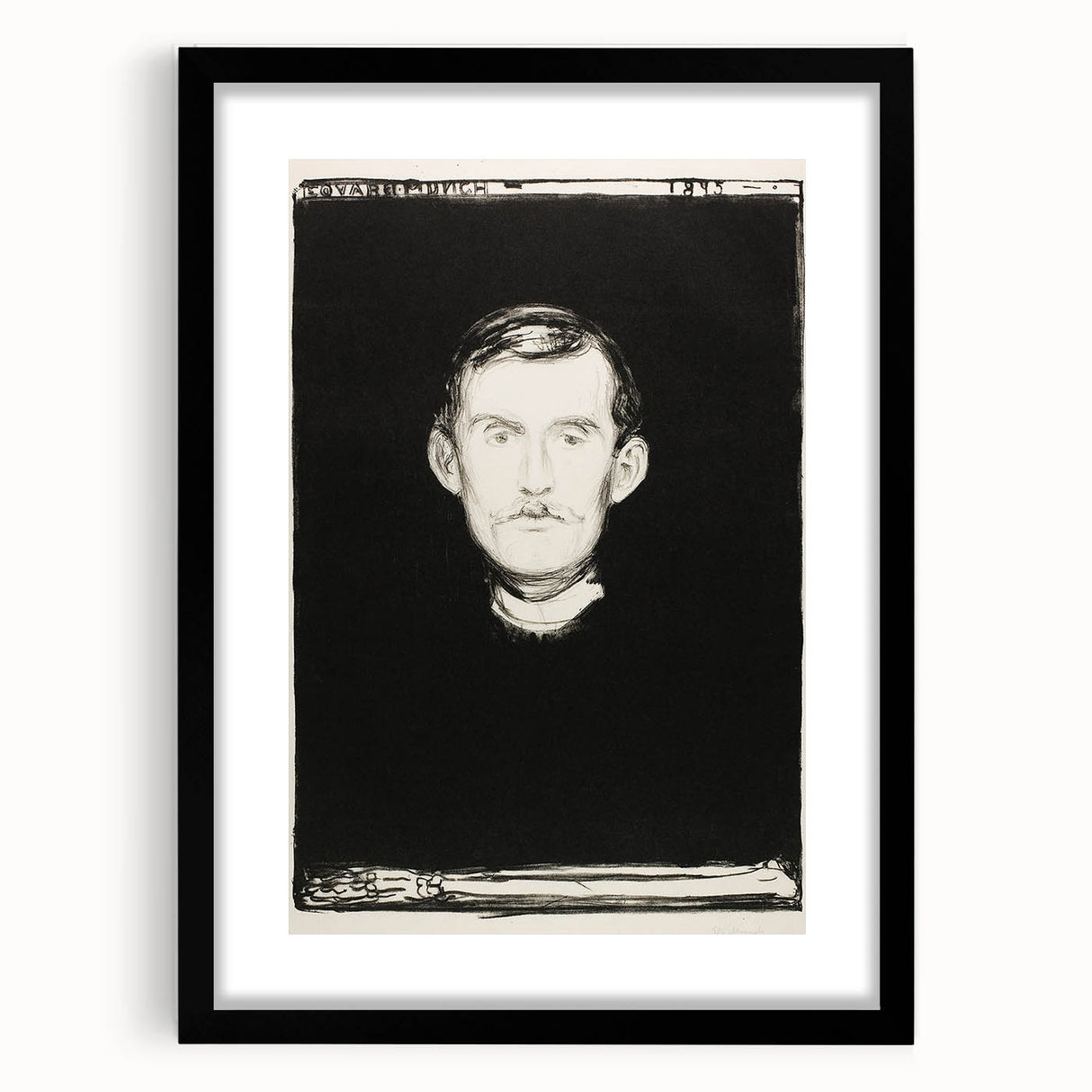 Expressionist Art - Self-Portrait by Edvard Munch