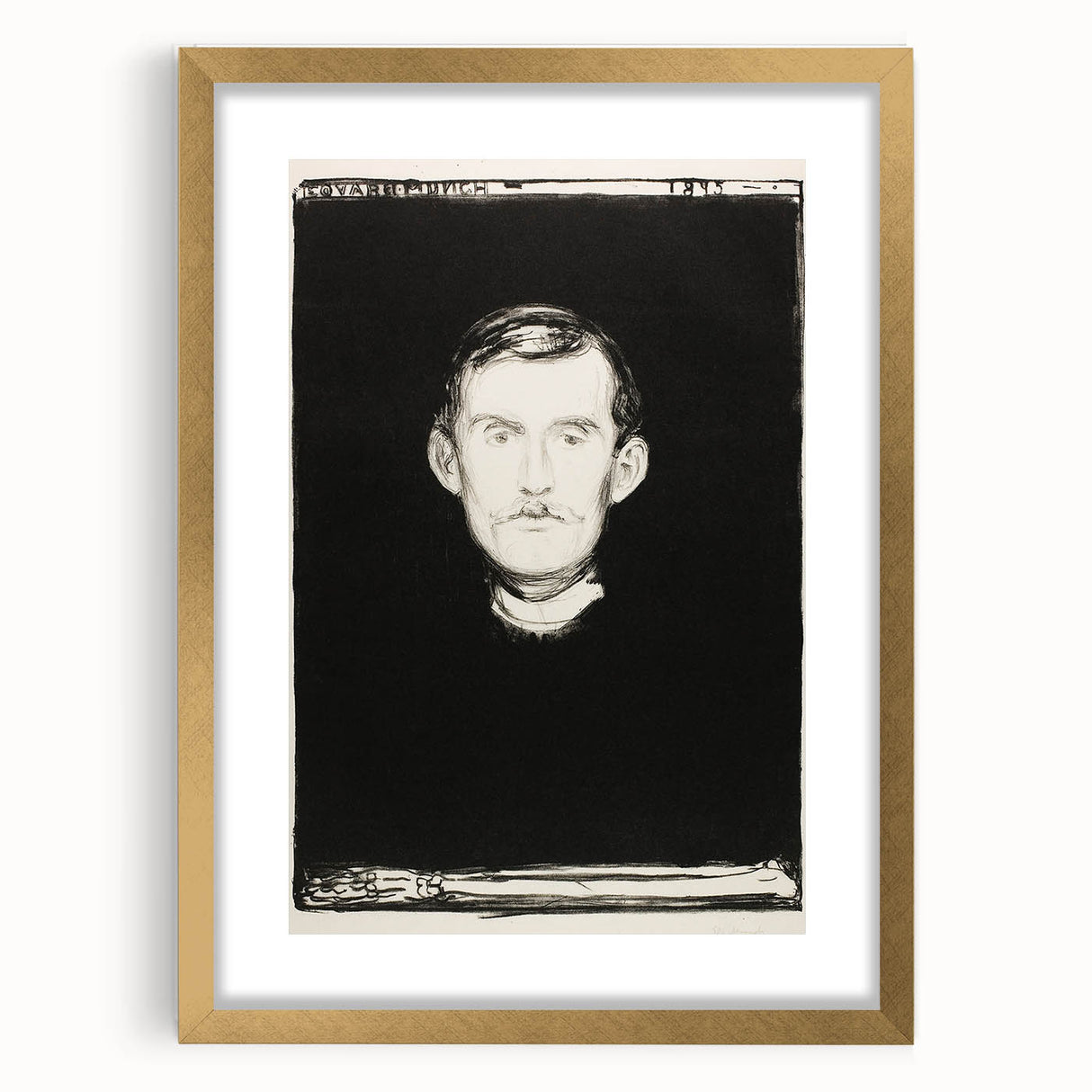 Expressionist Art - Self-Portrait by Edvard Munch