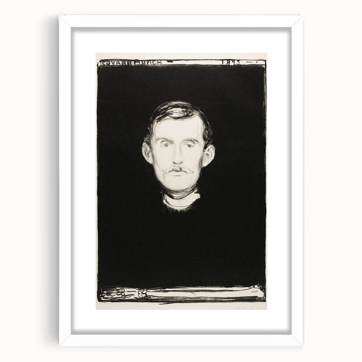 Expressionist Art - Self-Portrait by Edvard Munch