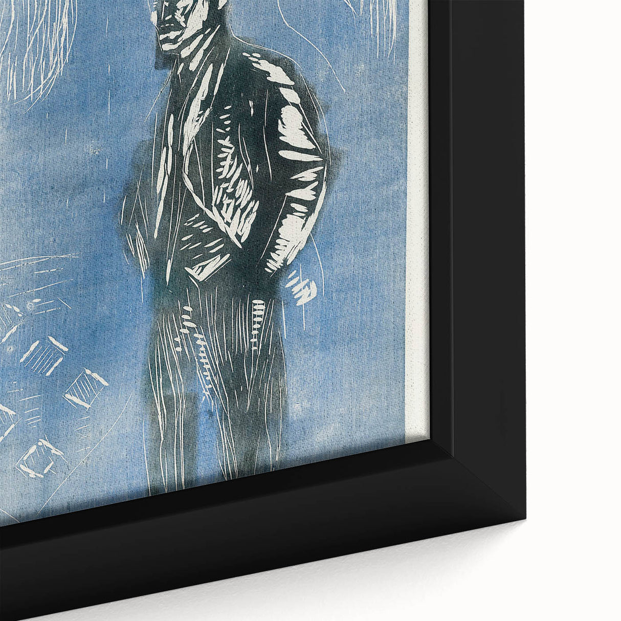 Expressionist Art - Self-Portrait in Moonlight