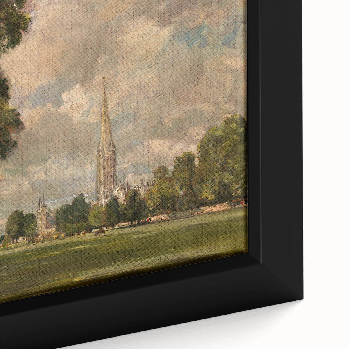 Romanticism Art: Salisbury Cathedral - Classic Landscape by John Constable