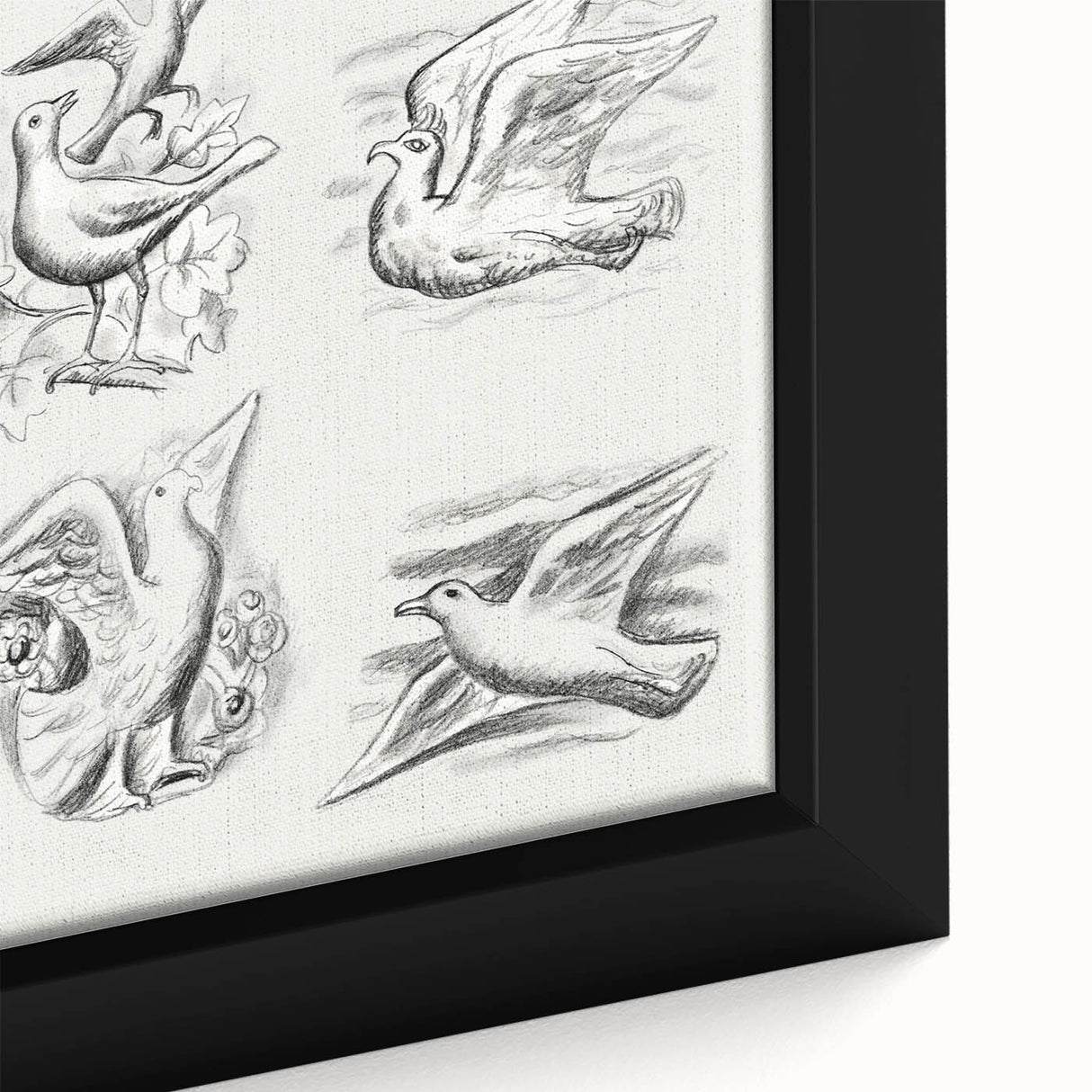 Expressionism Wall Art - Seven Pigeons by Leo Gestel