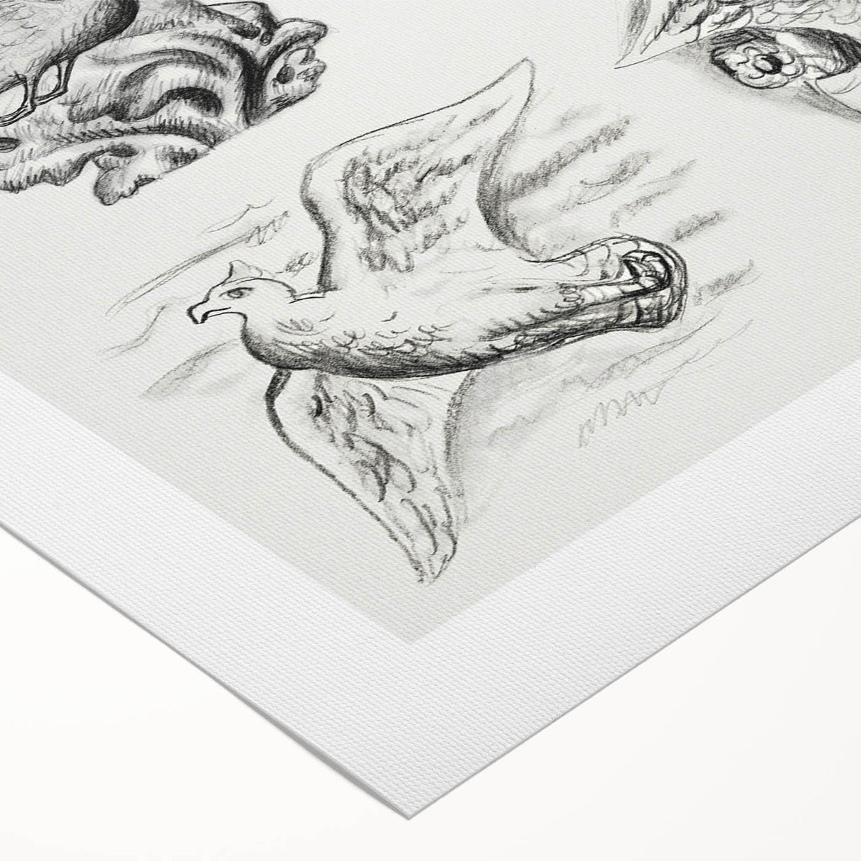 Expressionism Wall Art - Seven Pigeons by Leo Gestel