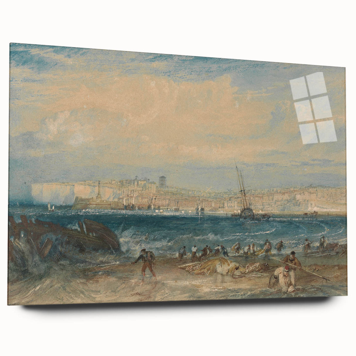 Romanticism Art: Margate Beach Scene - Classic Coastal Landscape