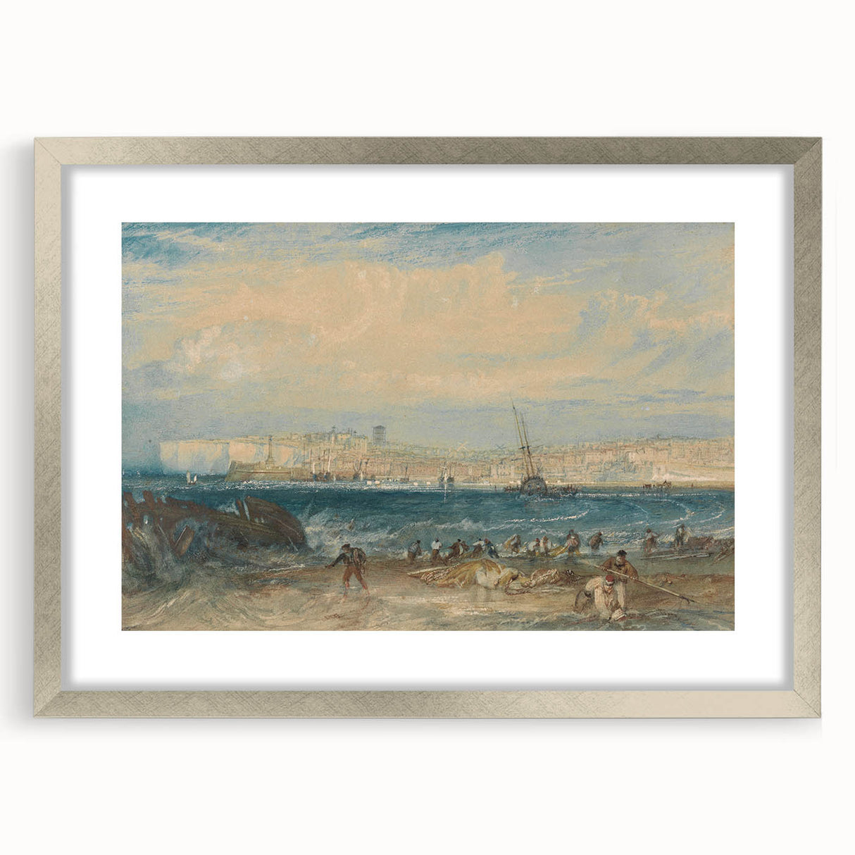 Romanticism Art: Margate Beach Scene - Classic Coastal Landscape