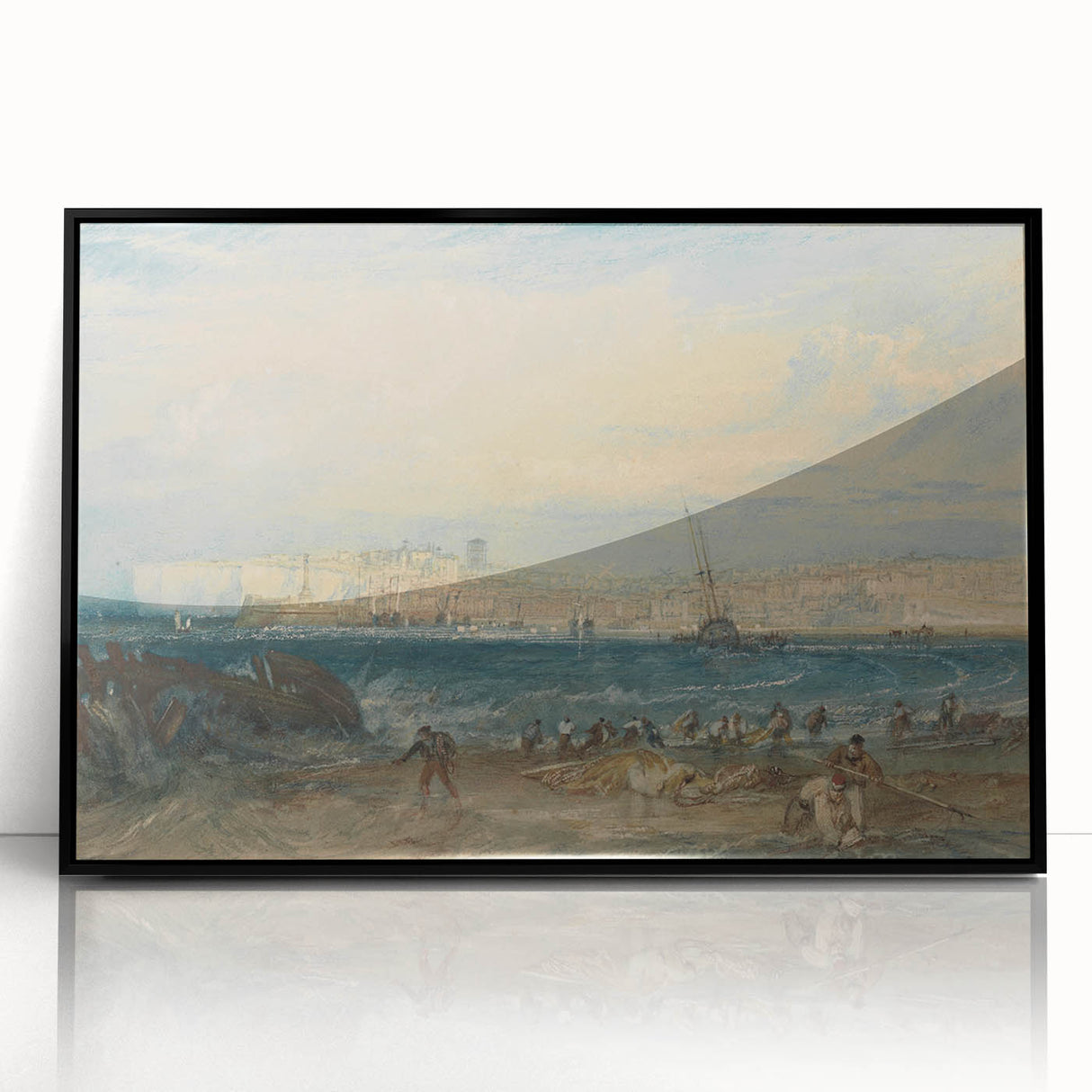 Romanticism Art: Margate Beach Scene - Classic Coastal Landscape