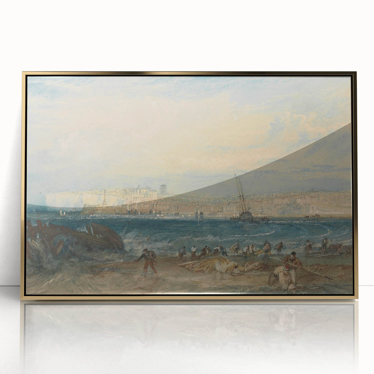 Romanticism Art: Margate Beach Scene - Classic Coastal Landscape