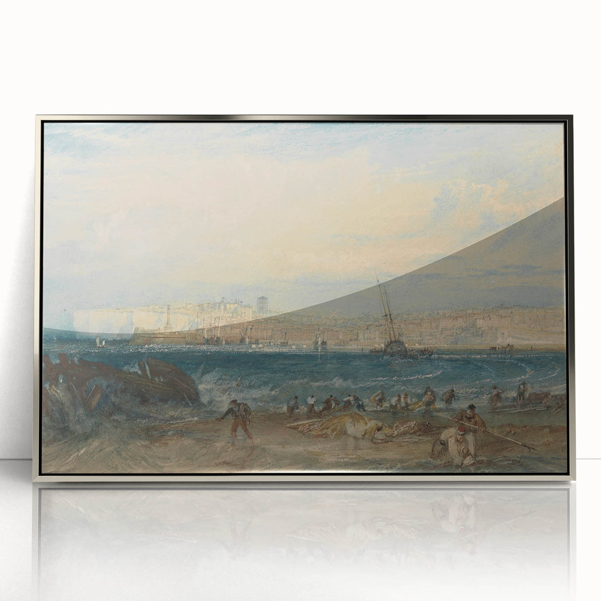 Romanticism Art: Margate Beach Scene - Classic Coastal Landscape