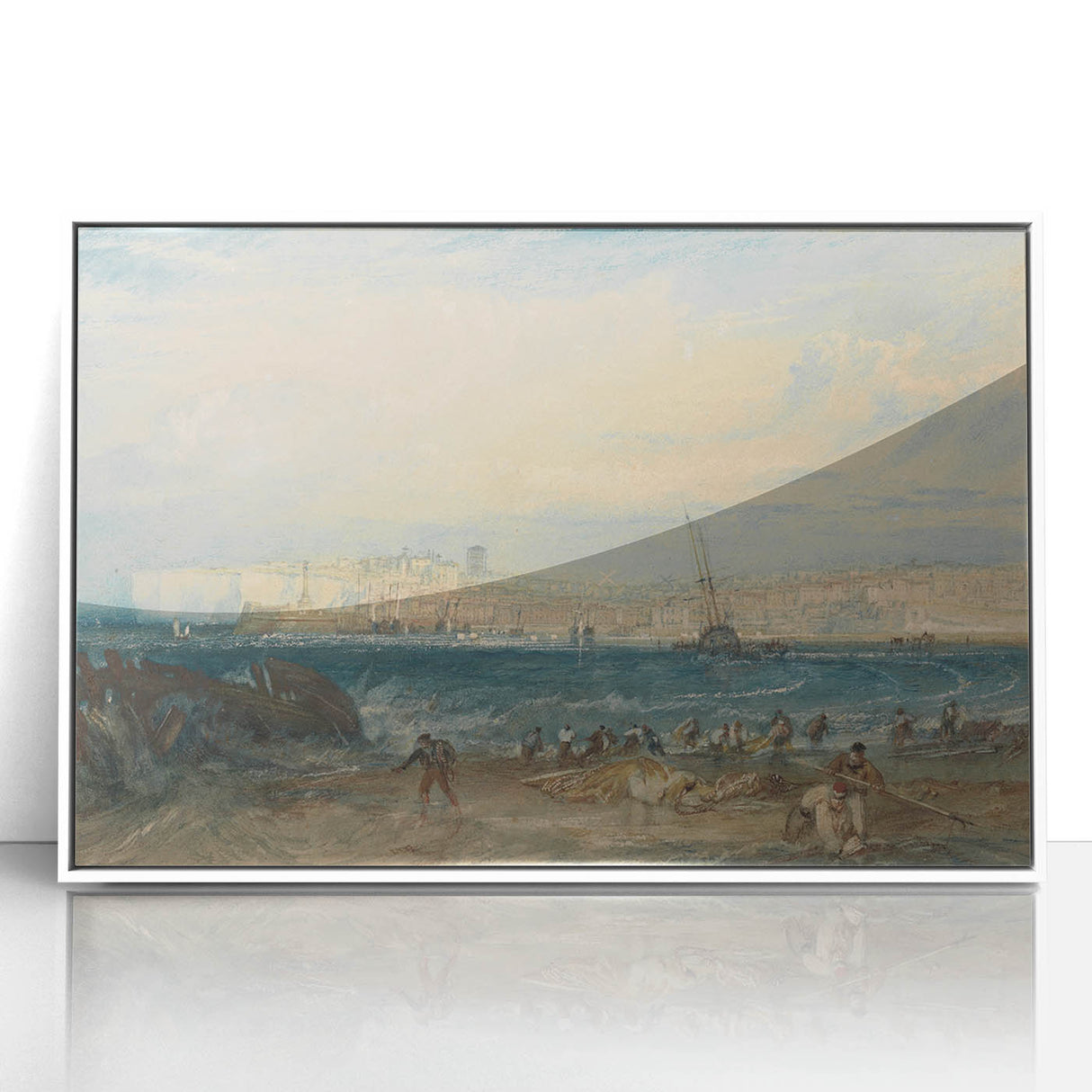 Romanticism Art: Margate Beach Scene - Classic Coastal Landscape