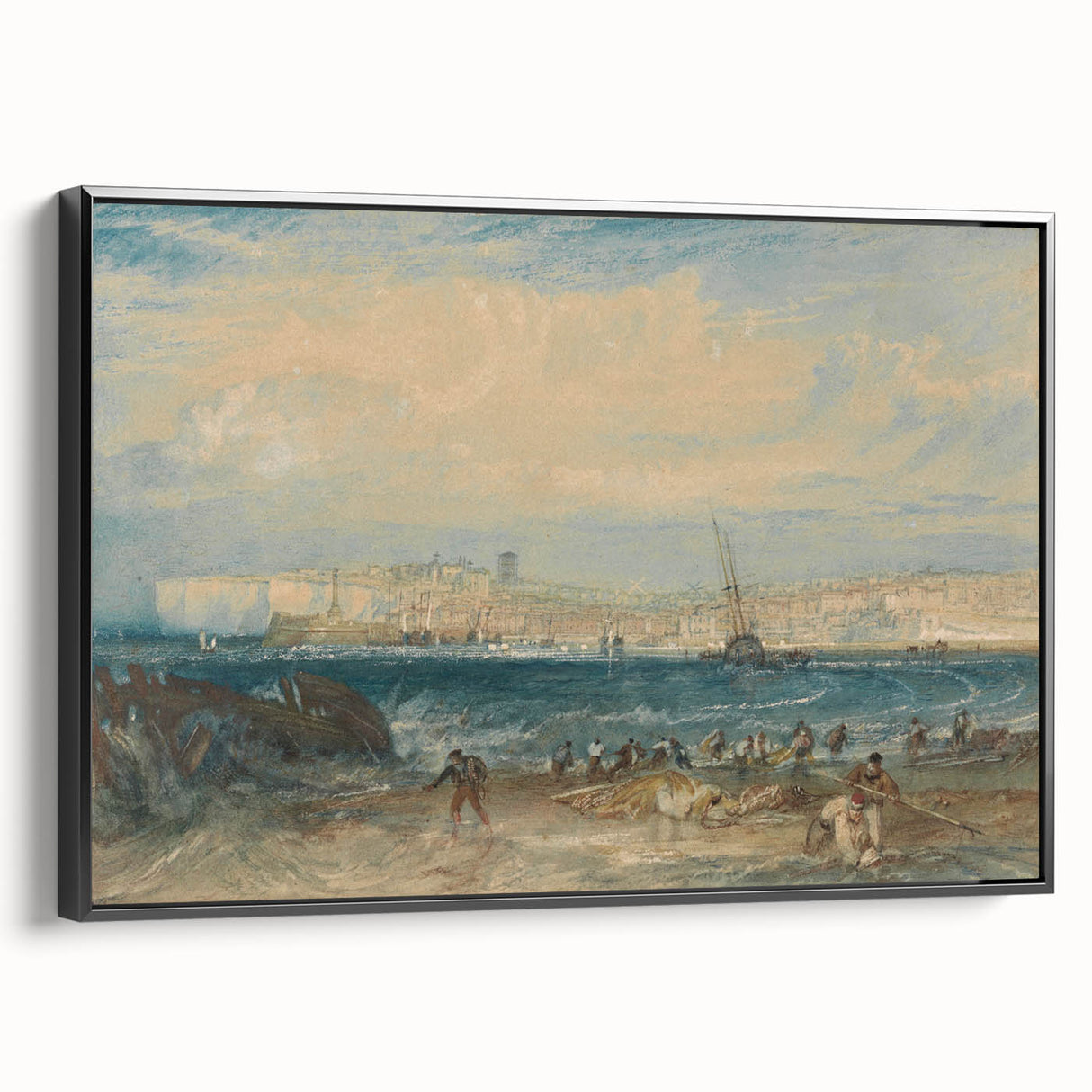 Romanticism Art: Margate Beach Scene - Classic Coastal Landscape