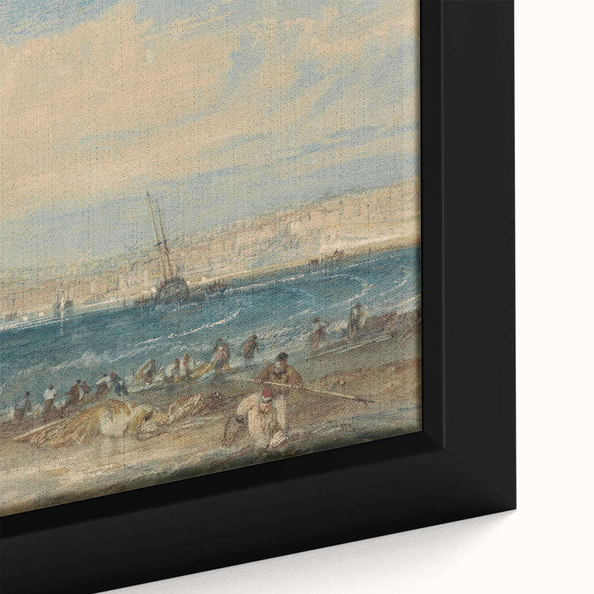 Romanticism Art: Margate Beach Scene - Classic Coastal Landscape