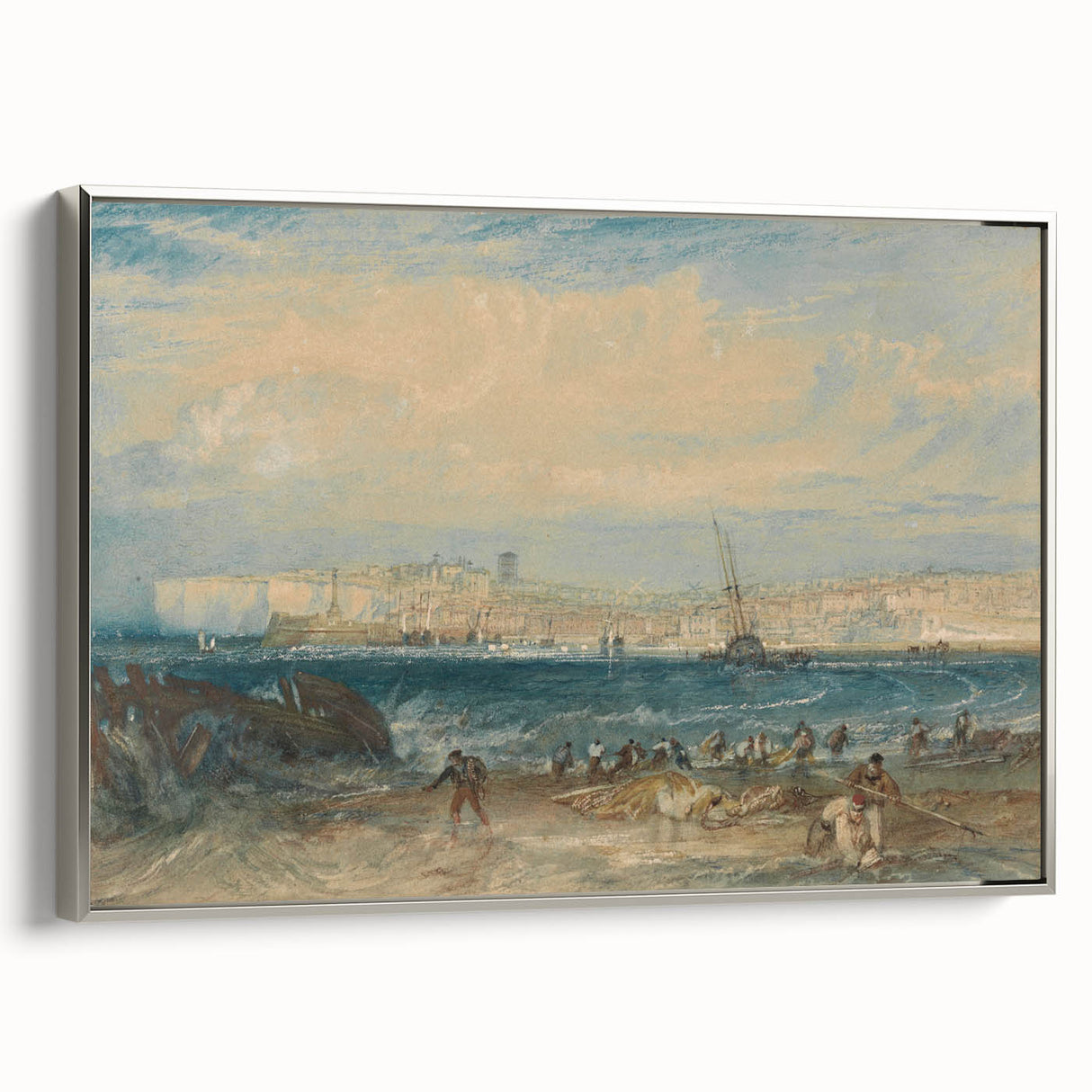 Romanticism Art: Margate Beach Scene - Classic Coastal Landscape