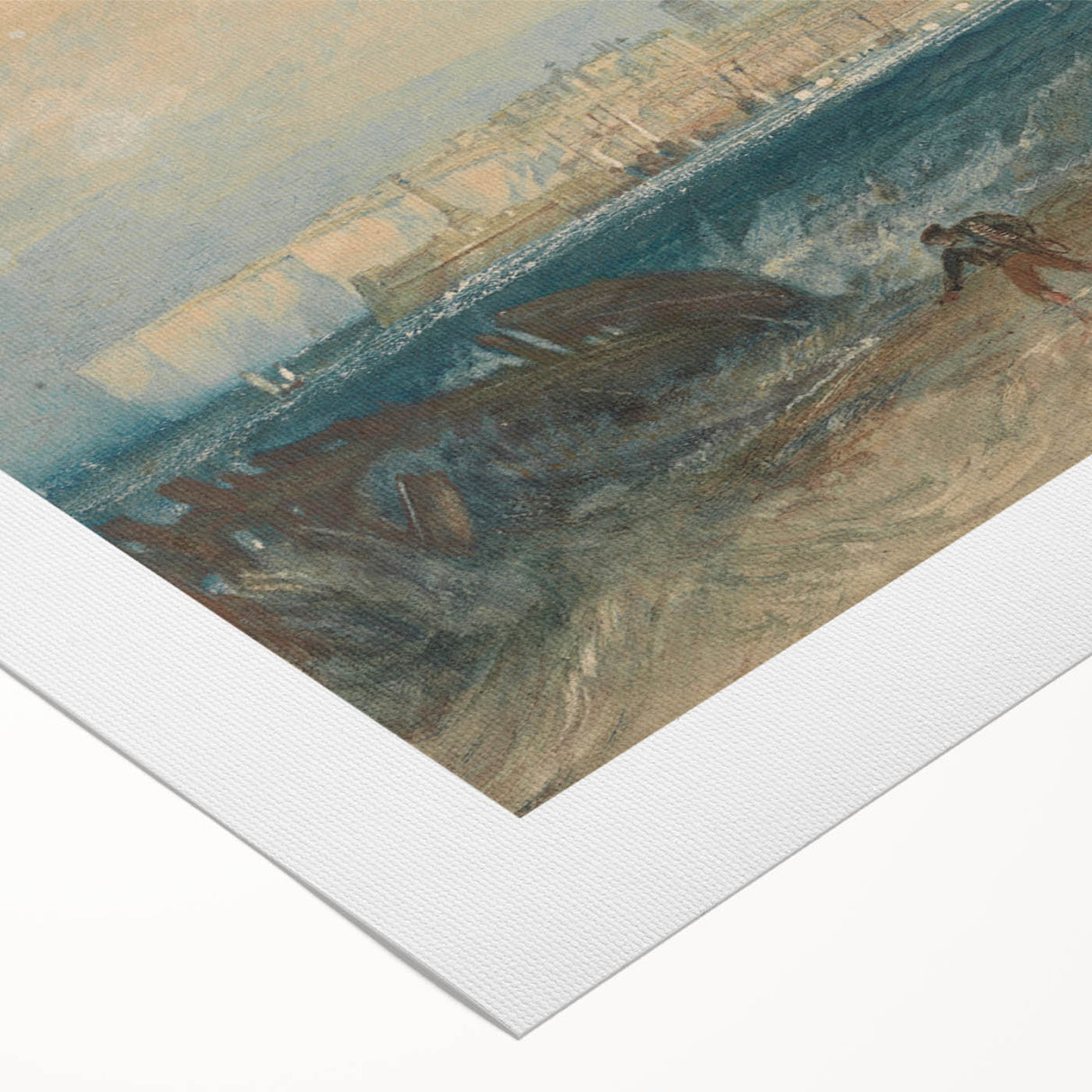 Romanticism Art: Margate Beach Scene - Classic Coastal Landscape