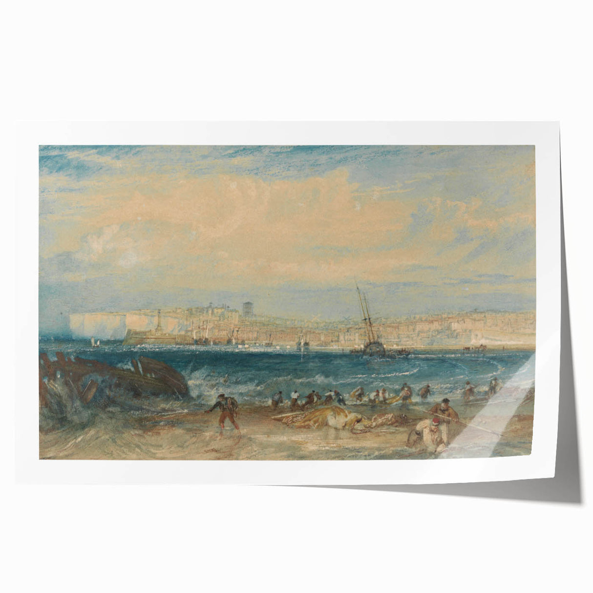 Romanticism Art: Margate Beach Scene - Classic Coastal Landscape