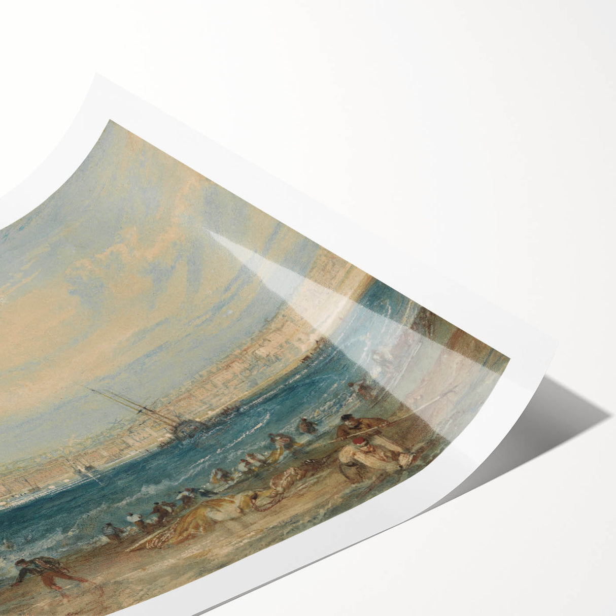 Romanticism Art: Margate Beach Scene - Classic Coastal Landscape