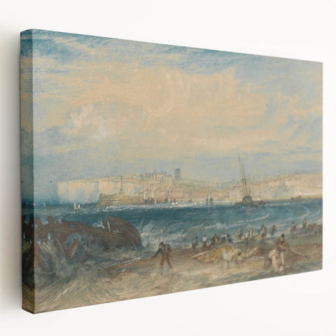 Romanticism Art: Margate Beach Scene - Classic Coastal Landscape