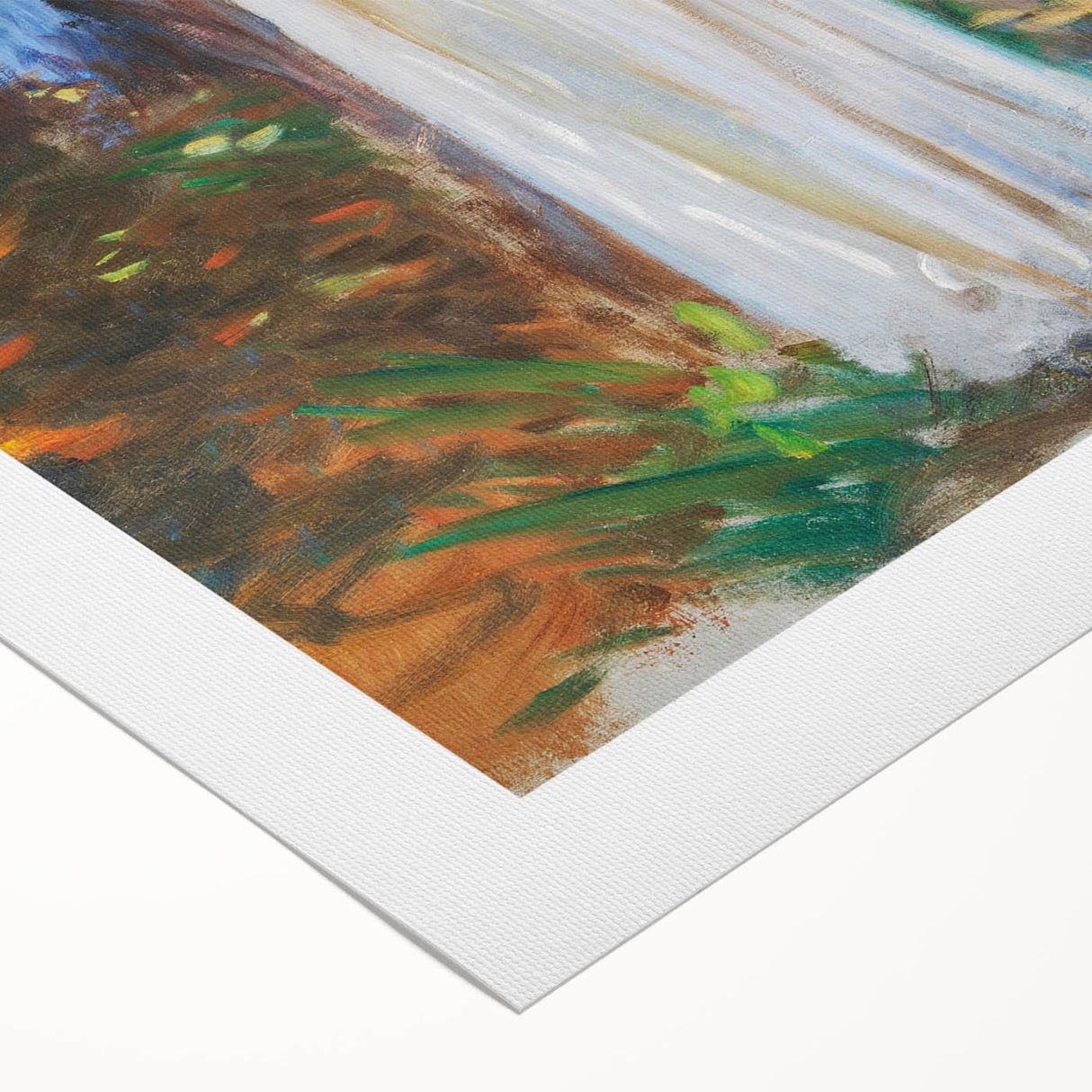 Romanticism Art: Two Girls with Parasols - Vibrant Painting by Sargent