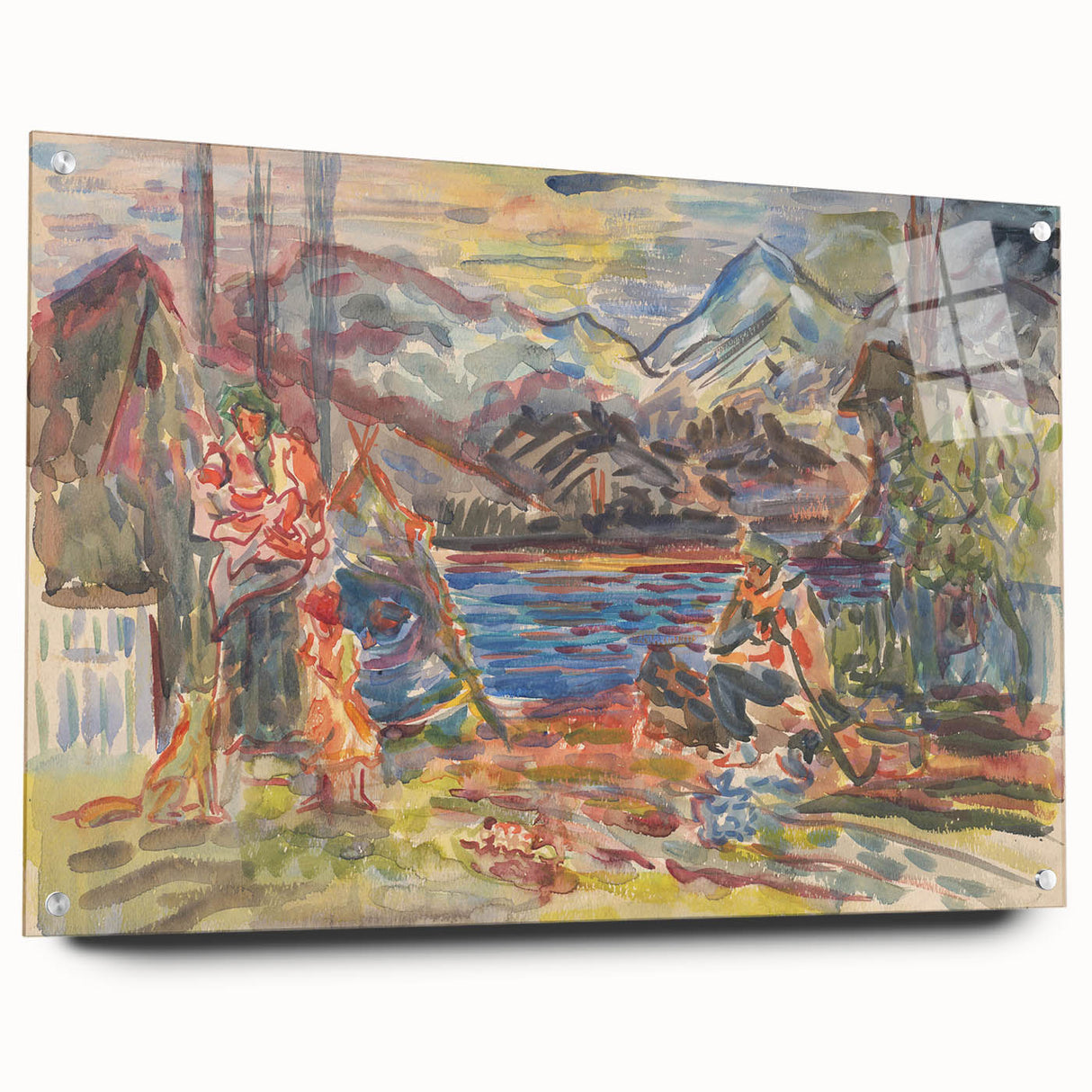 Expressionist Art - Slovak Family by Arnold Peter Weisz-Kubínčan