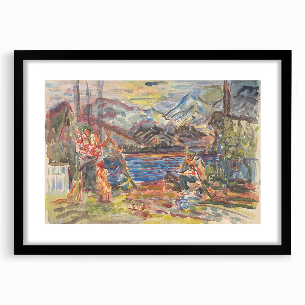 Expressionist Art - Slovak Family by Arnold Peter Weisz-Kubínčan