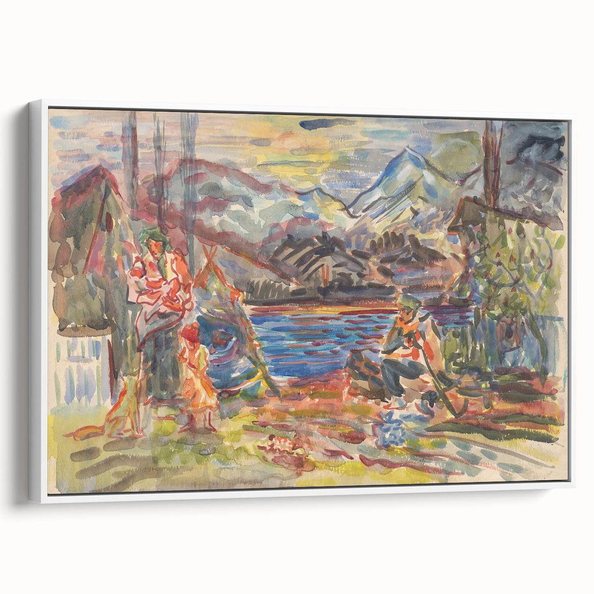 Expressionist Art - Slovak Family by Arnold Peter Weisz-Kubínčan