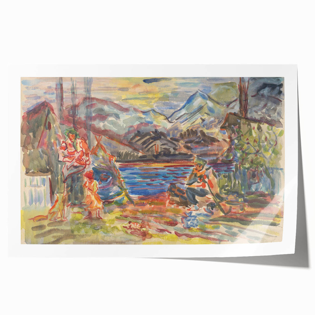 Expressionist Art - Slovak Family by Arnold Peter Weisz-Kubínčan