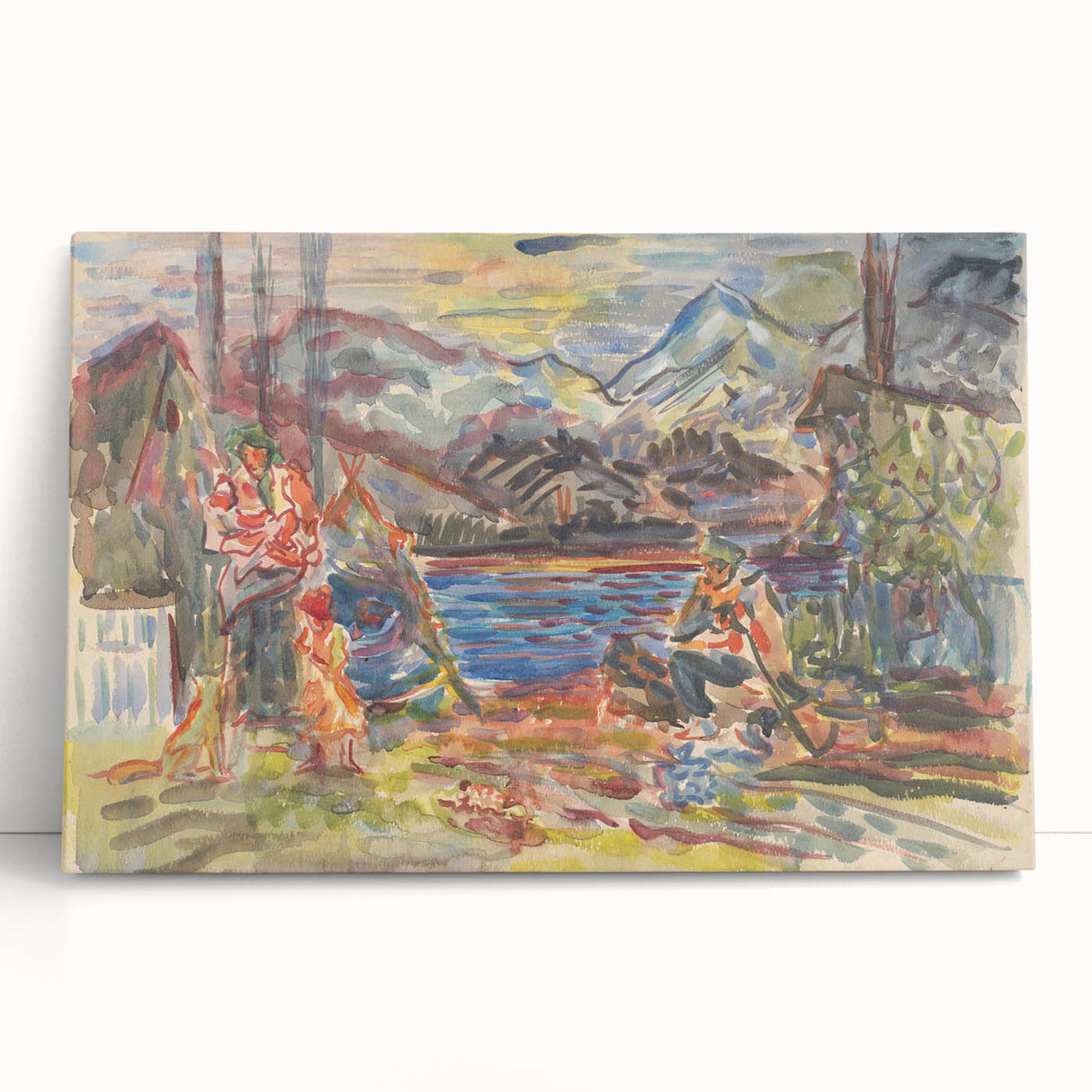 Expressionist Art - Slovak Family by Arnold Peter Weisz-Kubínčan