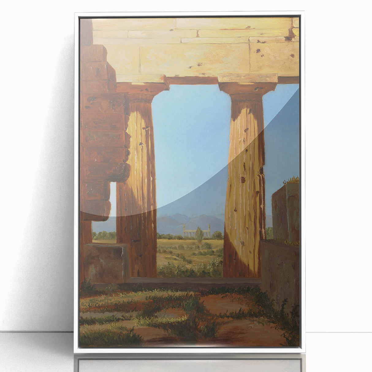 Romanticism Art: Temple of Neptune at Paestum - Historic Landscape Print