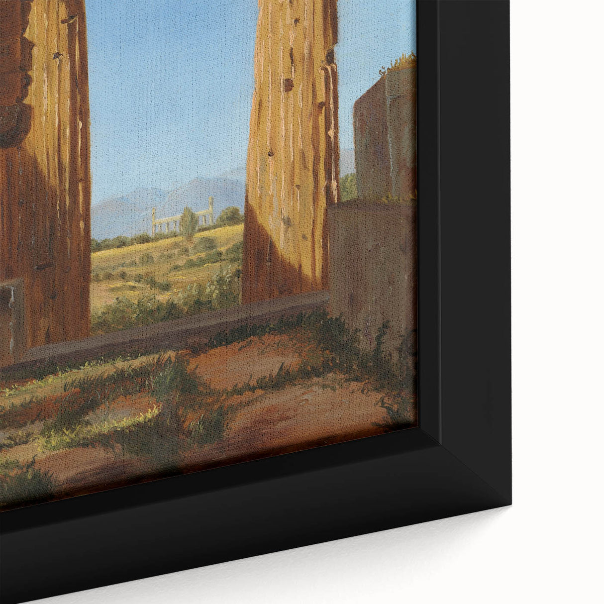 Romanticism Art: Temple of Neptune at Paestum - Historic Landscape Print