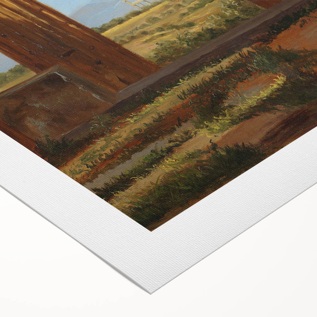 Romanticism Art: Temple of Neptune at Paestum - Historic Landscape Print