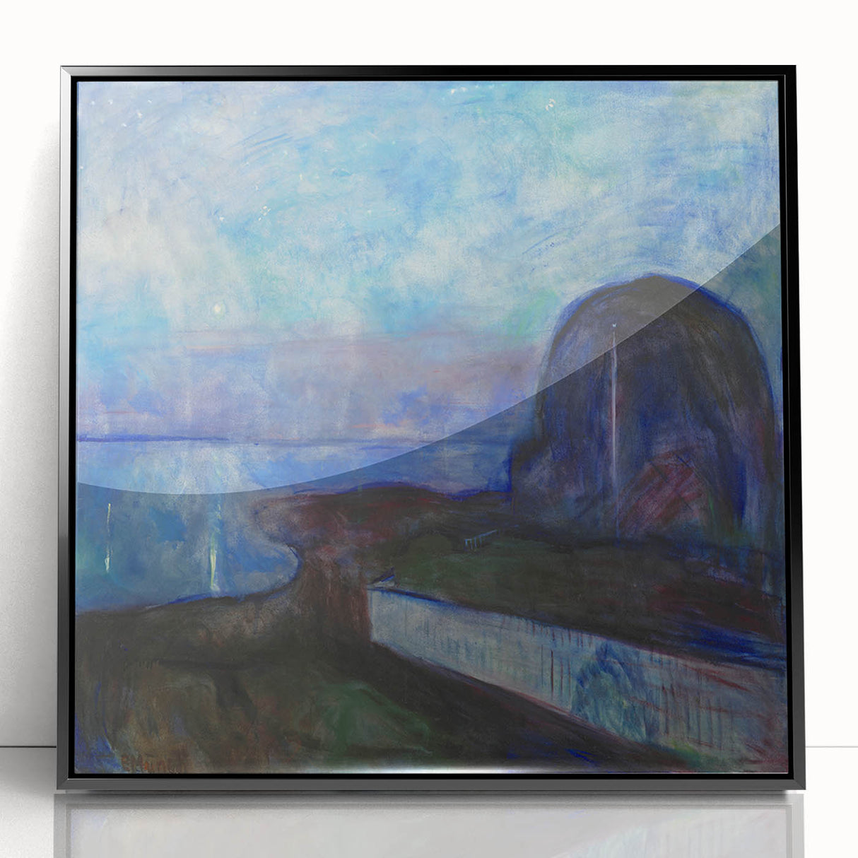 Expressionist Art - Starry Night by Edvard Munch (1893)