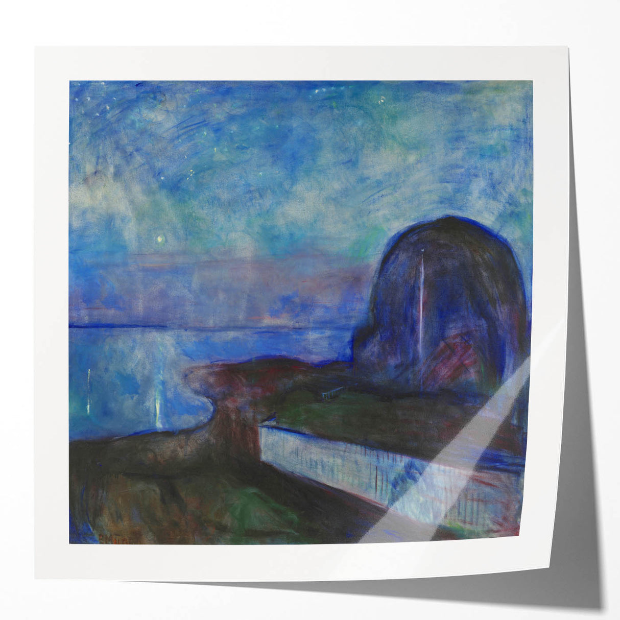 Expressionist Art - Starry Night by Edvard Munch (1893)