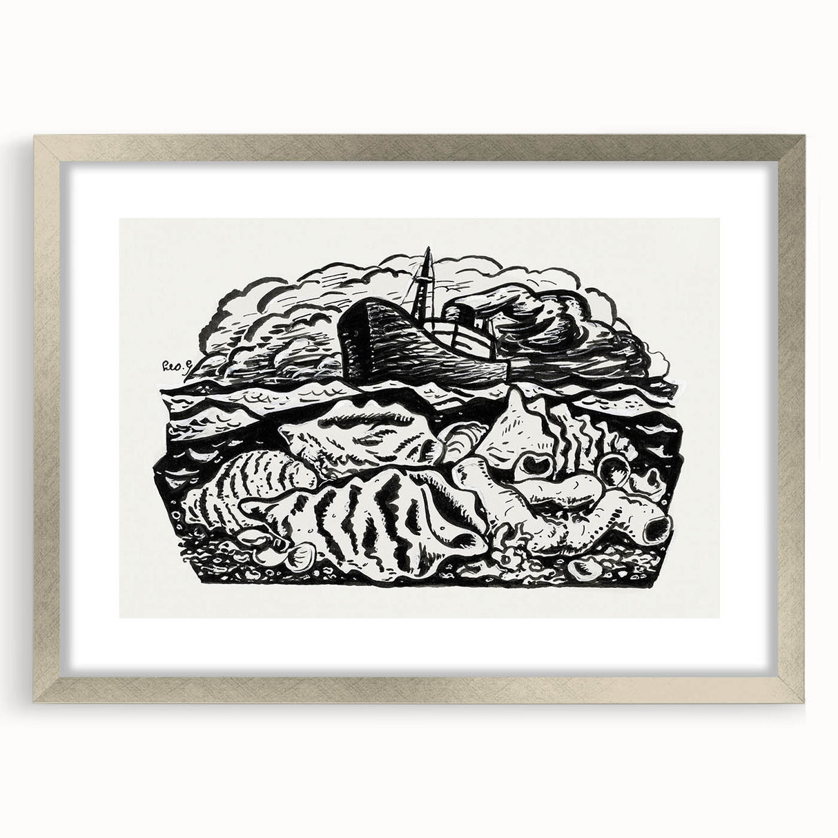 Expressionist Art - Steamship at Sea by Leo Gestel (ca. 1891–1941)