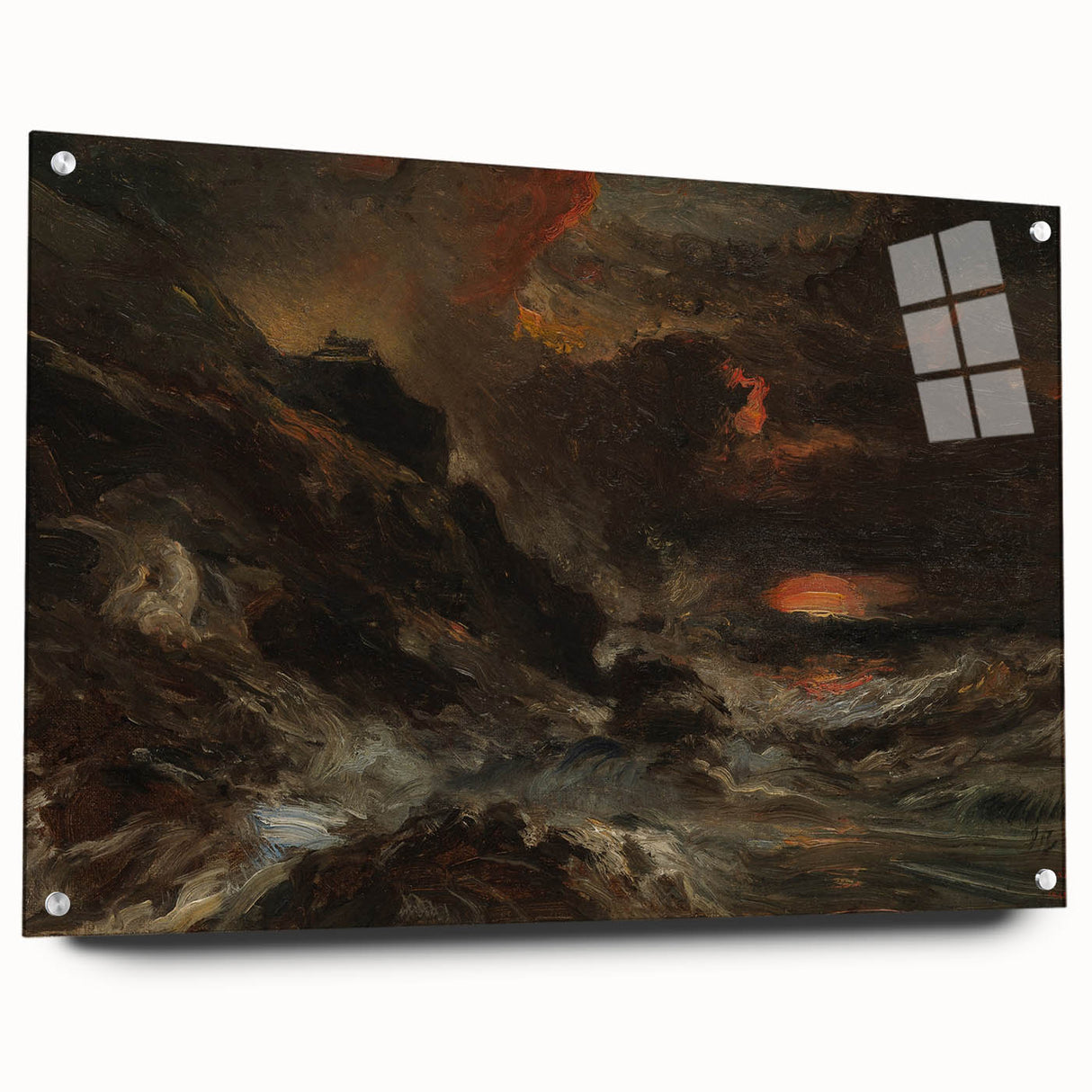 Romanticism Art - A Storm off the Normandy Coast by Eugène Isabey