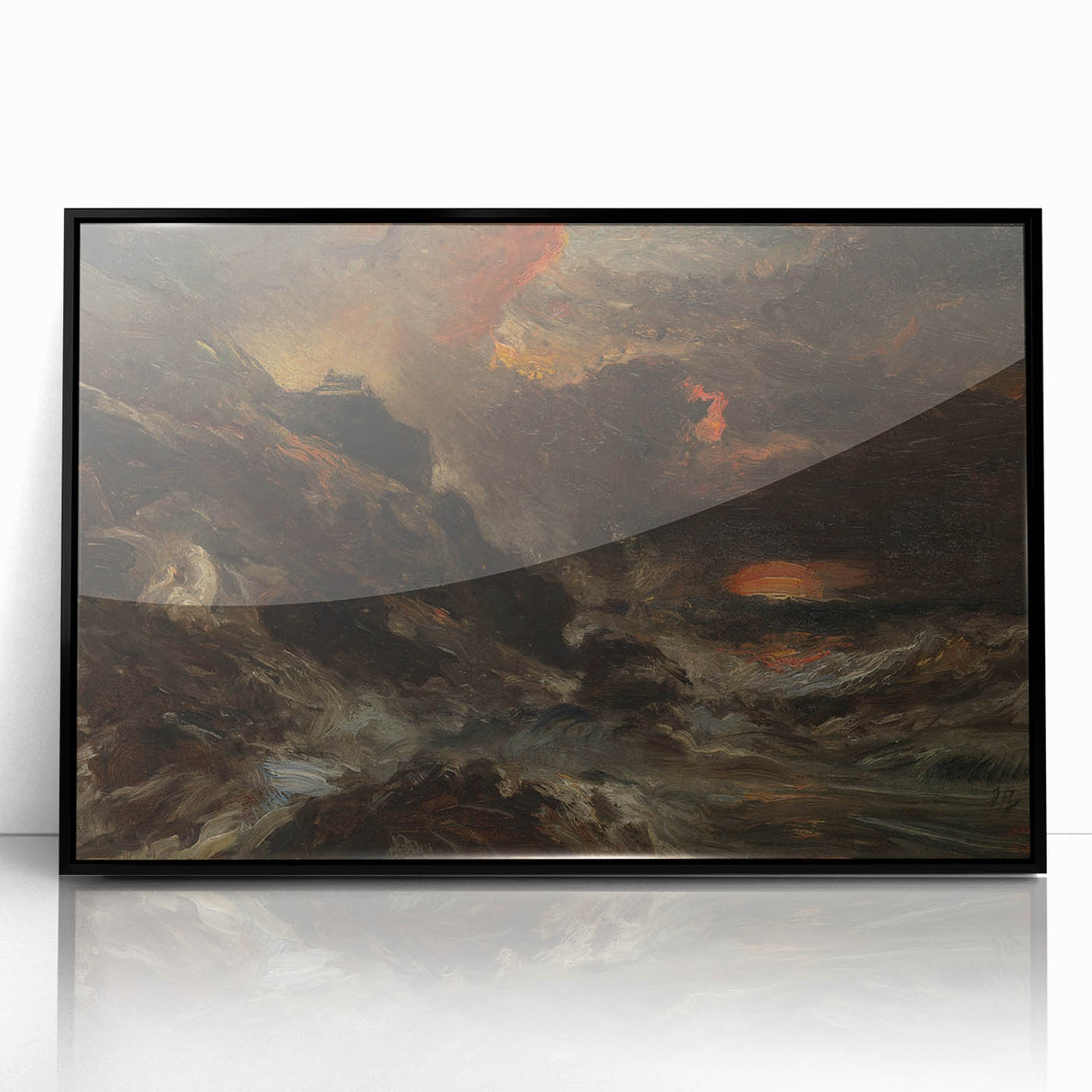 Romanticism Art - A Storm off the Normandy Coast by Eugène Isabey