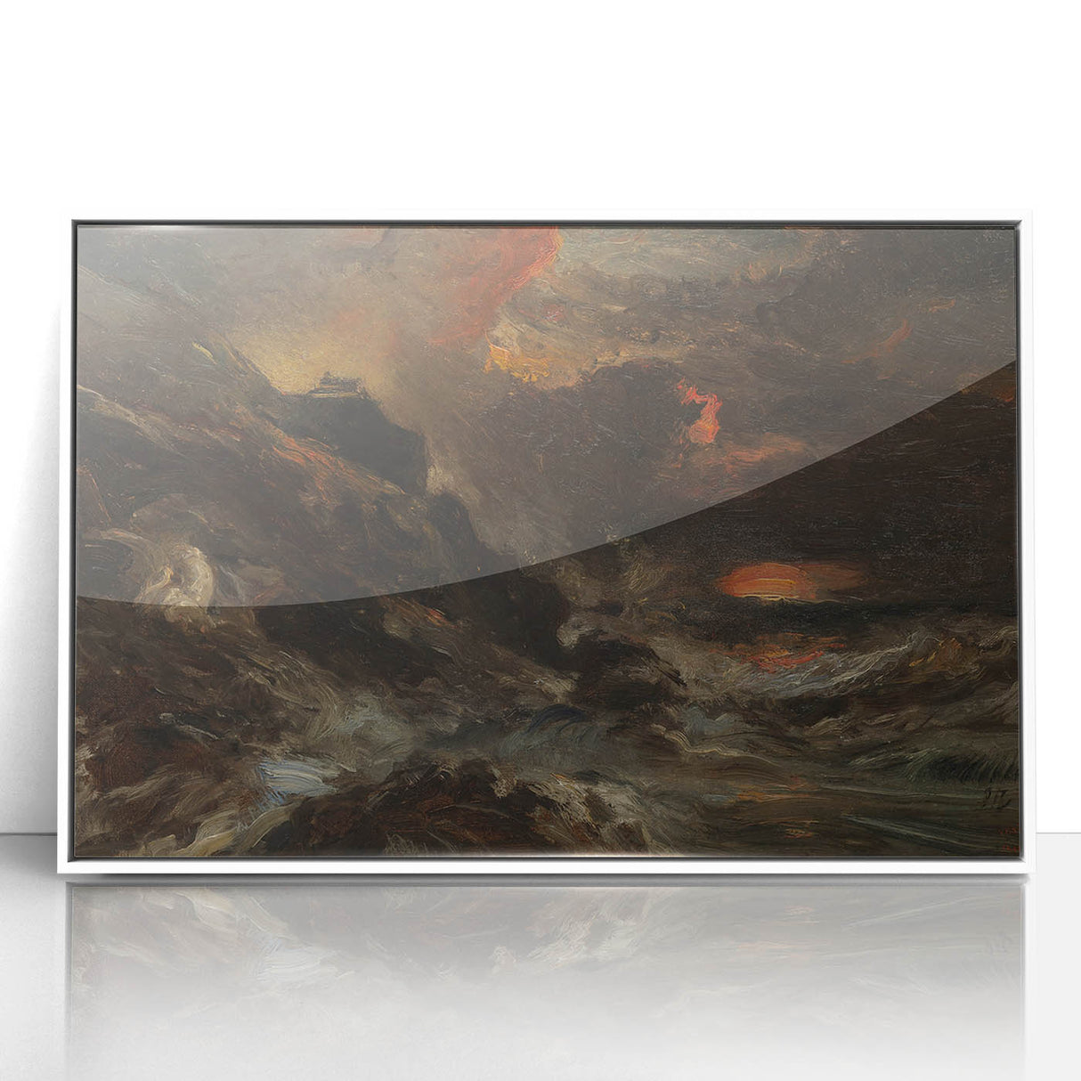 Romanticism Art - A Storm off the Normandy Coast by Eugène Isabey