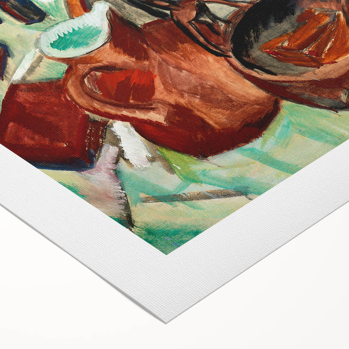 Expressionist Art: Still Life with Jug and African Bowl by Kirchner