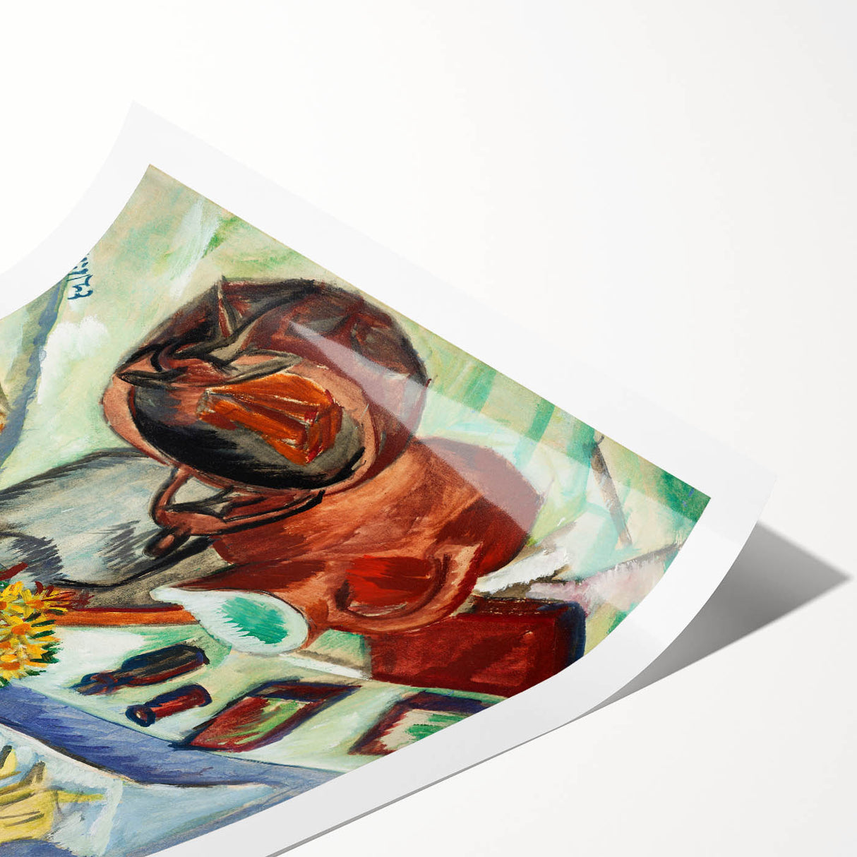 Expressionist Art: Still Life with Jug and African Bowl by Kirchner