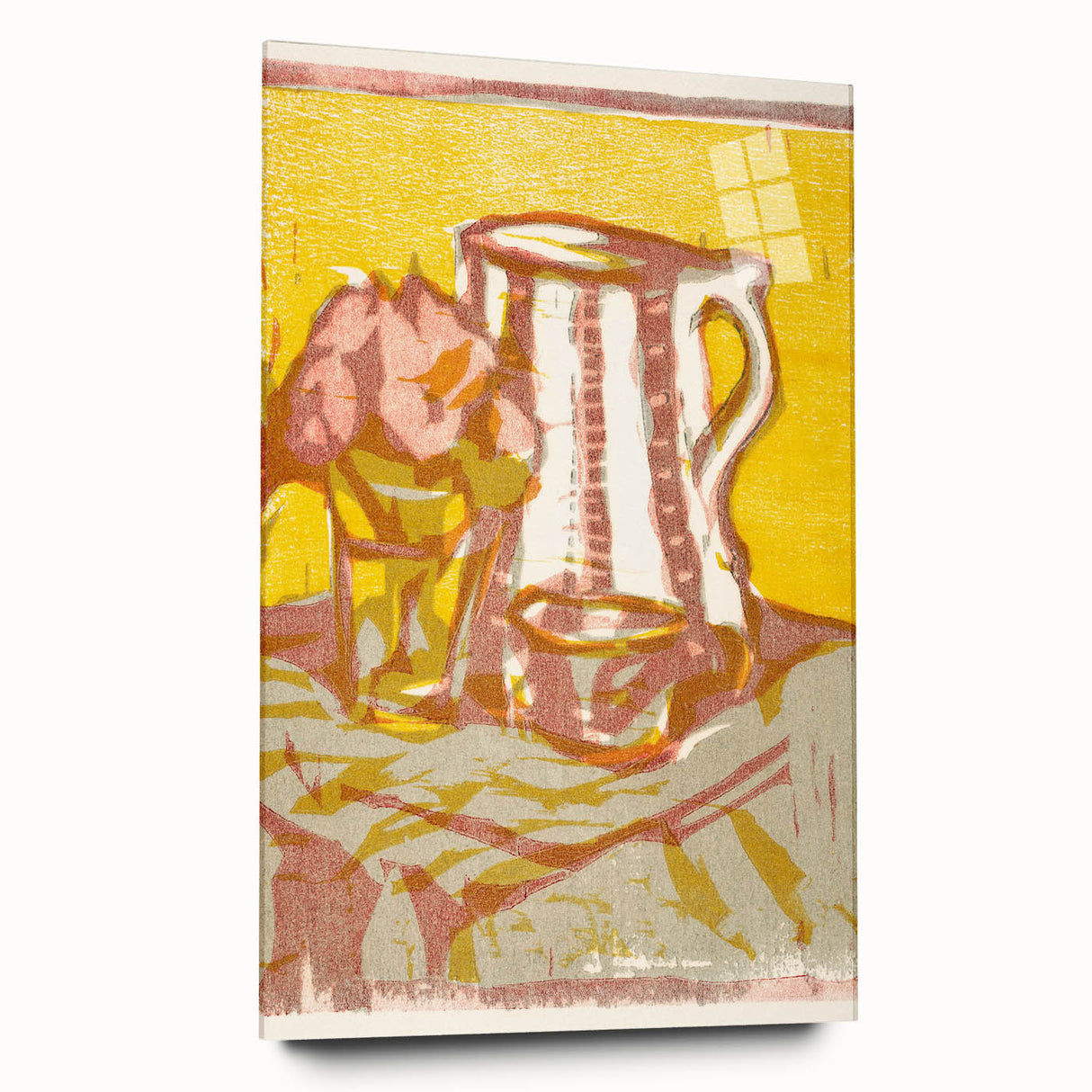 Expressionist Art: Still Life with Pitcher and Flowers by Kirchner