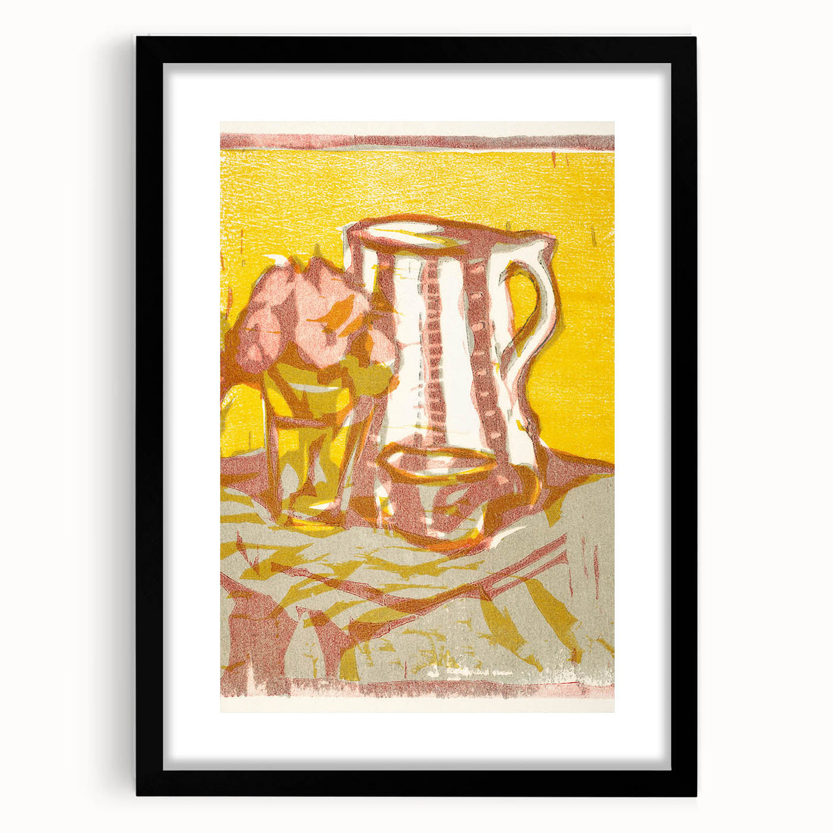 Expressionist Art: Still Life with Pitcher and Flowers by Kirchner