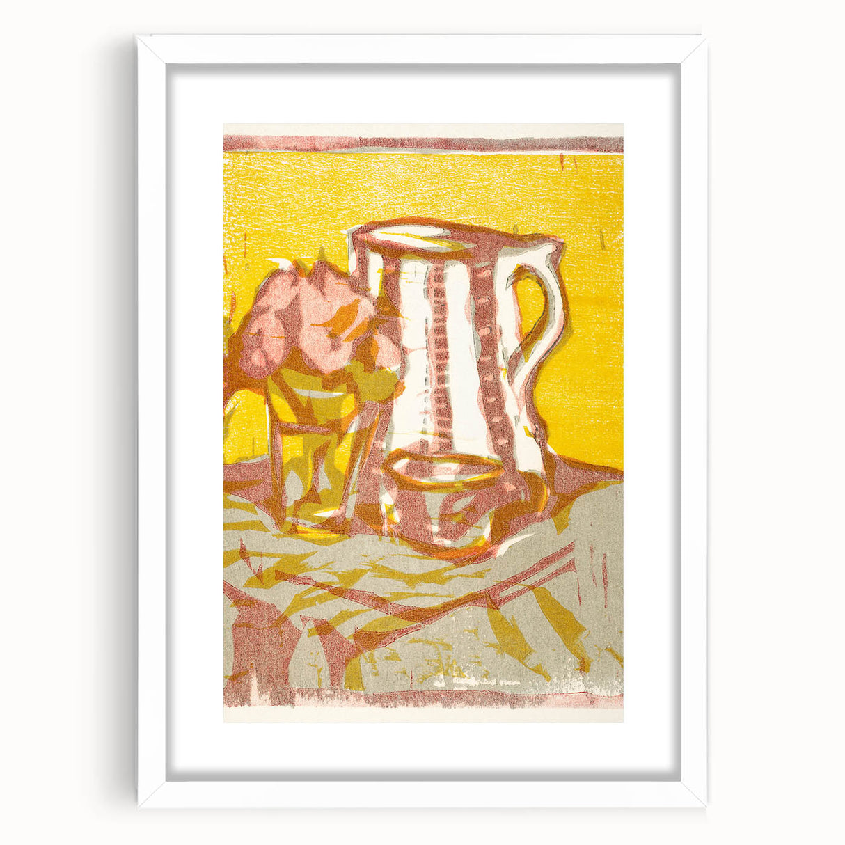 Expressionist Art: Still Life with Pitcher and Flowers by Kirchner